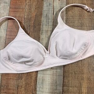 Playtex 42D Wireless Bra Style T630 Nude Pink Cotton Comfort Full Coverage